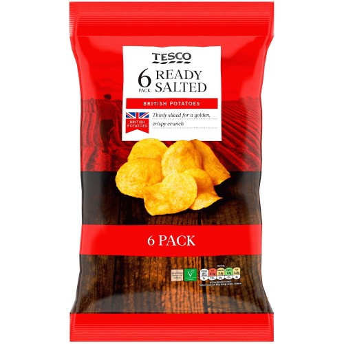 Tesco Ready Salted Crisps (6 x 25g) Compare Prices & Where To Buy