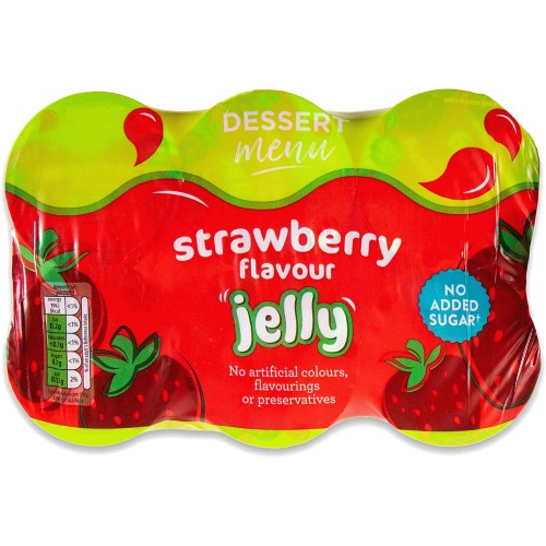 Dessert Menu Strawberry Flavour Jelly (6 x 125g) Compare Prices
