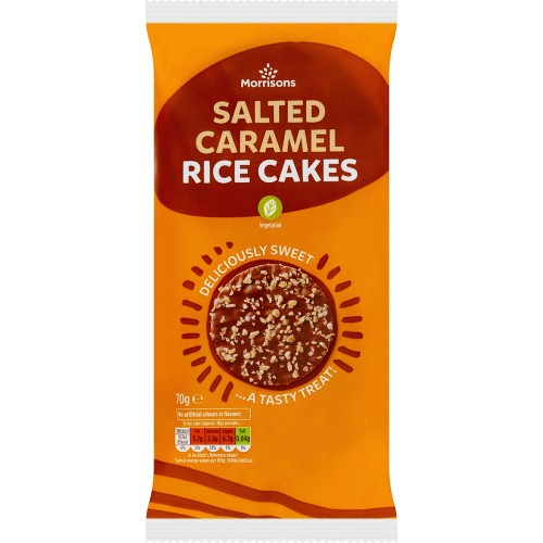 Morrisons Chocolate Salted Caramel Rice Cakes (70g) Compare Prices