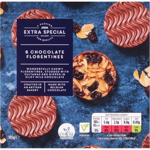 ASDA Extra Special Chocolate Florentines (105g) Compare Prices