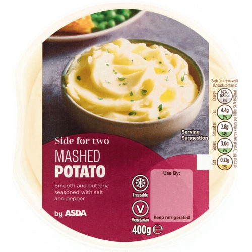 ASDA Side For Two Mashed Potato (400g) Compare Prices & Where To Buy Trolley.co.uk