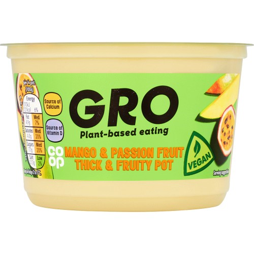 Coop GRO Mango & Passion Fruit Thick & Fruity Pot (400g) Compare