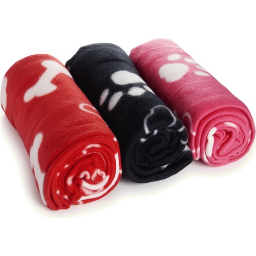 Single Wilko Fleece Dog Blanket 120x120cm in Assorted styles Compare