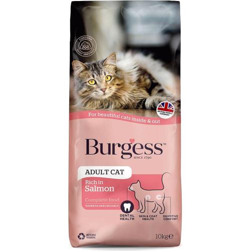 Burgess Complete Adult Rich in Salmon Cat Food (10kg) Compare Prices