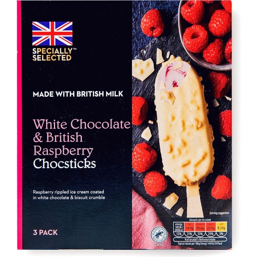 Specially Selected White Chocolate & Raspberry Ice Creams Compare
