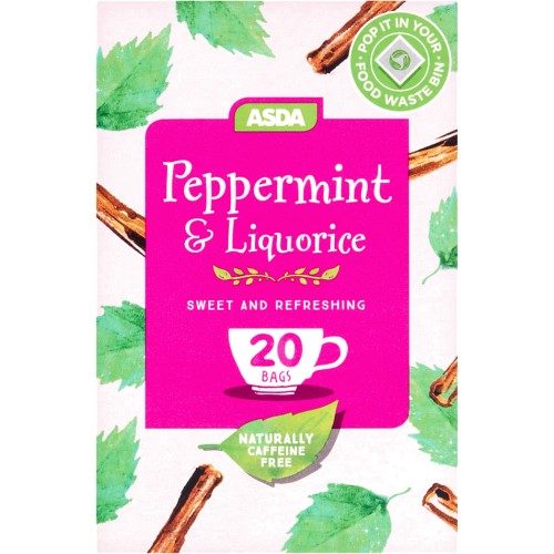 ASDA Peppermint & Liquorice 20 Tea Bags (20) Compare Prices & Where