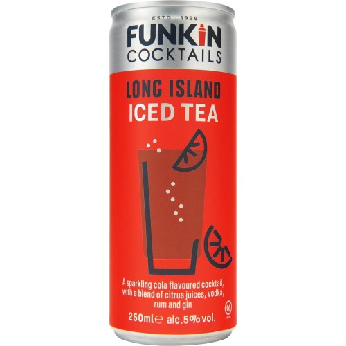 Funkin Long Island Ice Tea PreMixed Cocktail Cans (Case of 12