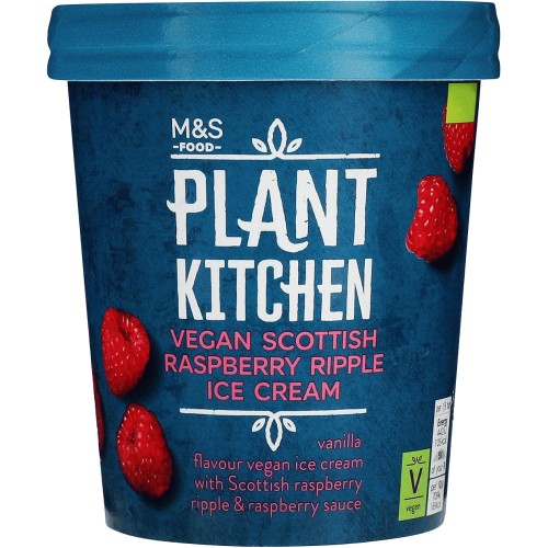 M&S Plant Kitchen Raspberry Ripple Ice Cream (325ml) Compare Prices