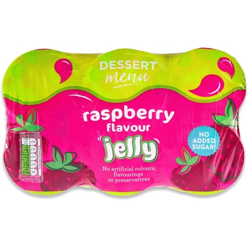 Dessert Menu Raspberry Flavour Jelly (6 x 125g) Compare Prices