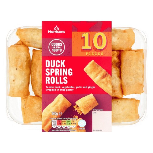 Morrisons No Duck Vegan Spring Rolls (180g) Compare Prices & Where To