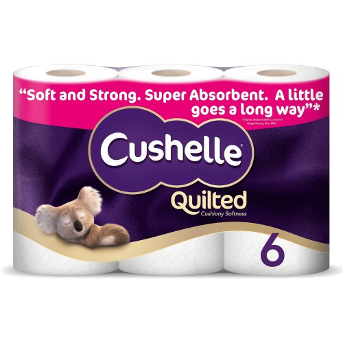 Cushelle Quilted Toilet Roll 6 Rolls Compare Prices & Where To Buy