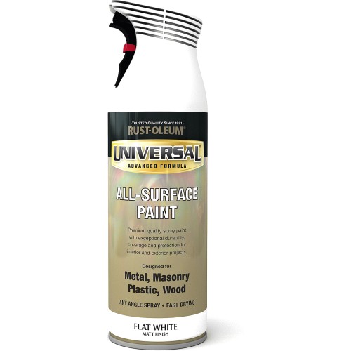 RustOleum Universal All Surface Spray Paint Wood Metal Concrete Brick