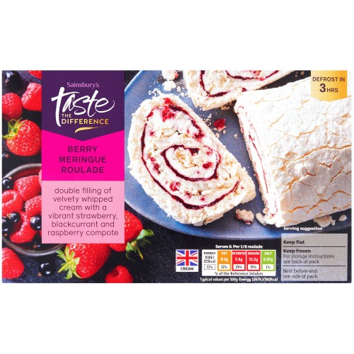 Sainsbury's Berry Roulade Taste the Difference (445g) Compare Prices