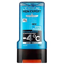 L'OREAL MEN EXPERT COOL POWER ICYCAPS SHOWER GEL ICY CAPS BODY FACE