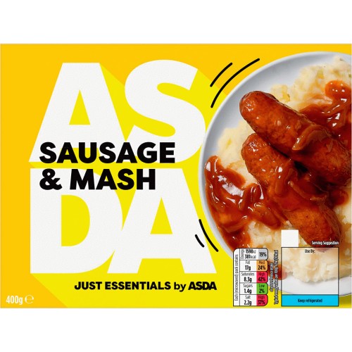 JUST ESSENTIALS by ASDA Sausage & Mash (400g) Compare Prices & Where