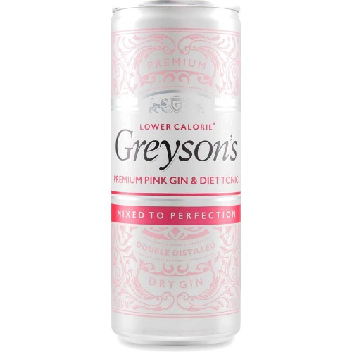 Greyson's Premium Pink Gin & Diet Tonic Compare Prices & Where To Buy