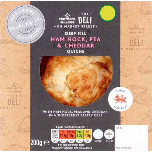 Market Street Deli Ham Hock Pea Quiche (200g) Compare Prices & Where