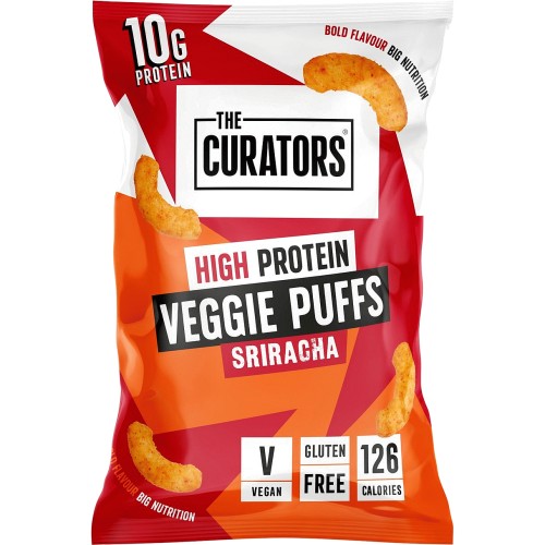 The Curators High Protein Veggie Puffs Sriracha (30g) Compare Prices