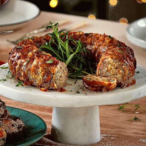ASDA Cracking Pork & Apple HogRoast Stuffing Wreath with Crispy Crackling Crumb & Cider Apple