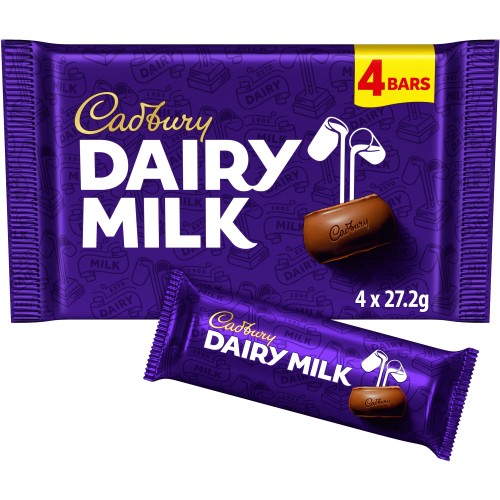 Cadbury Dairy Milk Chocolate Bar (4 x 108.8g) Compare Prices & Where To Buy Trolley.co.uk