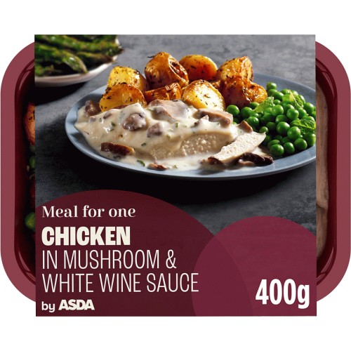ASDA Meal for One Chicken in Mushroom & White Wine Sauce (400g