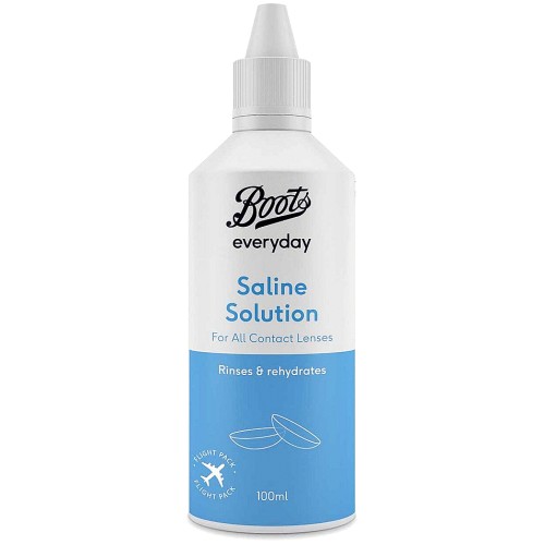 Boots Everyday Saline Solution For All Contact Lens Types Travel Pack