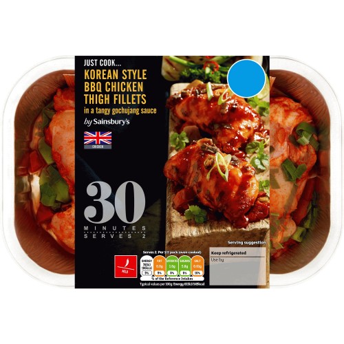 Sainsbury's Just Cook Korean Style BBQ Chicken Thigh Fillets (2 x 335g
