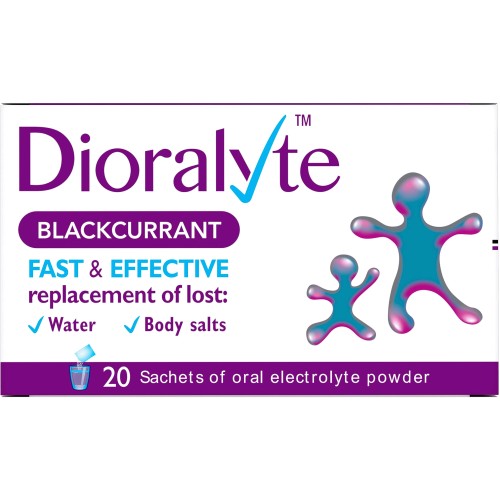 Dioralyte Oral Electrolyte Powder Sachets Blackcurrant Flavour (20