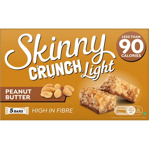 Skinny Crunch Peanut Butter Snack Bars 5x5x20g Compare Prices & Where To Buy Trolley.co.uk