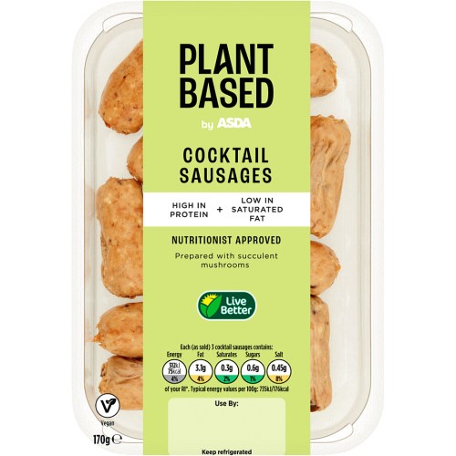 Plant Based by ASDA Cocktail Sausages (170g) Compare Prices & Where
