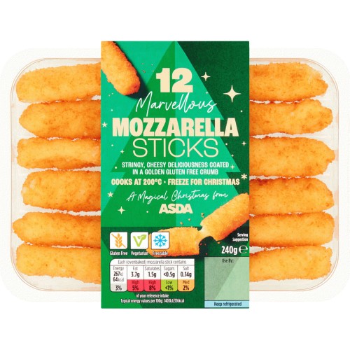 ASDA 12 Mozzarella Sticks (240g) Compare Prices & Where To Buy Trolley.co.uk