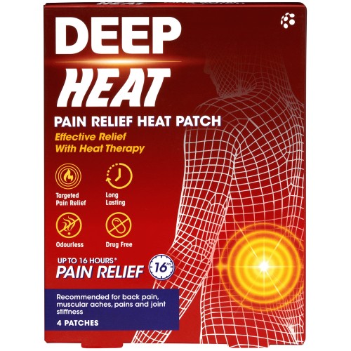 Deep Heat Pain Relief Heat Patches (4) Compare Prices & Where To Buy