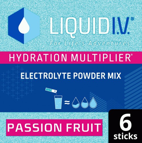 Liquid I.V. Hydration Multiplier Electrolyte Powder Mix Passion Fruit 6
