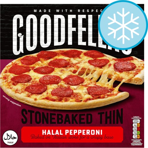 Goodfella's Stonebaked Thin Halal Pepperoni (328g) Compare Prices
