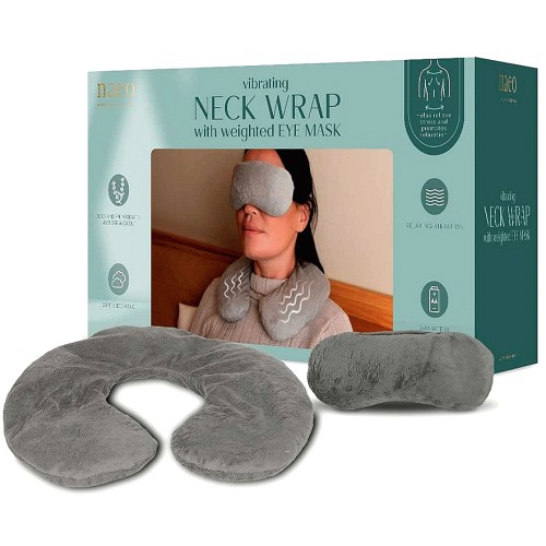 Naeo Vibrating Neck Wrap with Hot & Cold Eye Mask Compare Prices