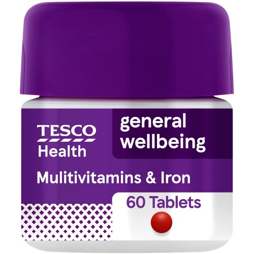 Tesco Health Multivitamins & Iron 60 Tablets Compare Prices & Where