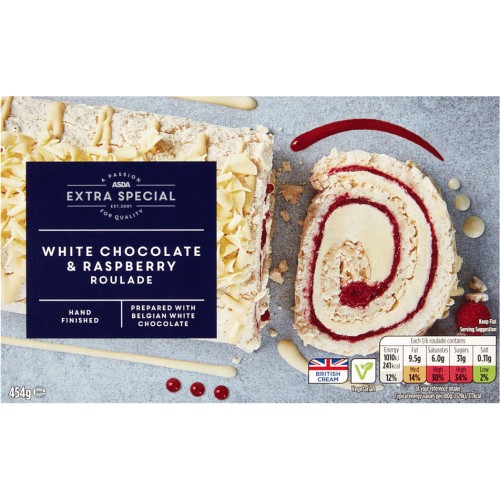 ASDA Extra Special & Raspberry Belgian Chocolate Slab (160g