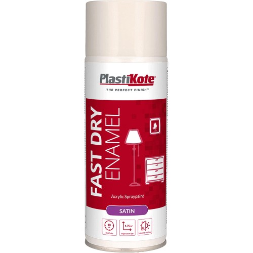 PlastiKote White Fast Dry Enamel Acrylic Satin Spray Paint Compare