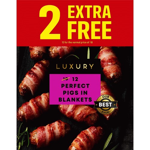 Iceland Luxury 12 Perfect Pigs in Blankets (252g) Compare Prices