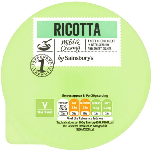 Sainsbury's Ricotta Cheese (250g) Compare Prices & Where To Buy