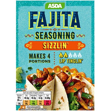 ASDA Sizzlin' Fajita Seasoning (35g) Compare Prices & Where To Buy
