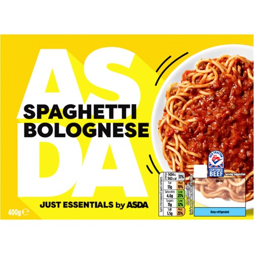 JUST ESSENTIALS by ASDA Spaghetti Bolognese (400g) Compare Prices