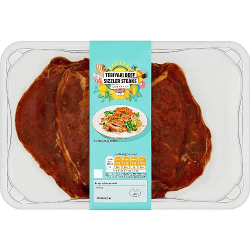Sainsbury's Summer Edition Teriyaki British Beef Sizzler Steaks (330g