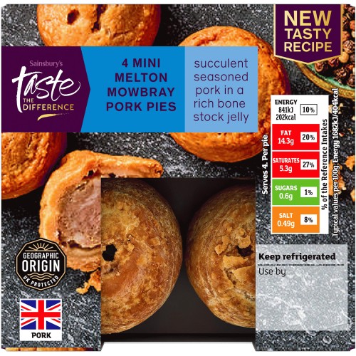 Sainsbury's Mini Melton Mowbray Pork Pies Summer Edition Taste the