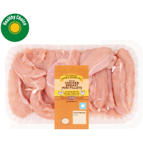 Sainsbury's British Fresh Chicken Breast Mini Fillets (1kg) Compare