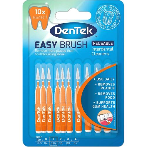 DenTek Interdental Brushes ISO1 (10 x 0.45mm) Compare Prices & Where To Buy Trolley.co.uk