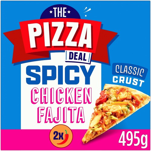 Morrisons The Pizza Deal Spicy Chicken Fajita Pizza (495g) Compare