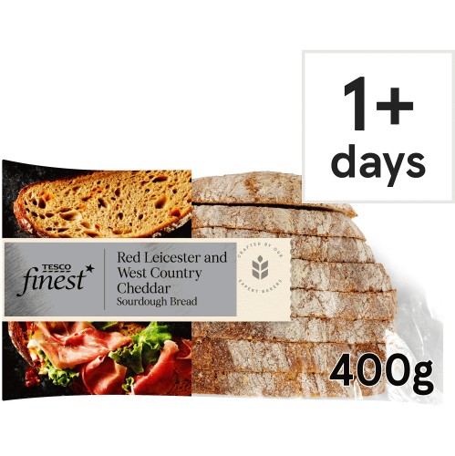 Tesco Finest Red Leicester & West Country Cheddar Sourdough Bread (400g