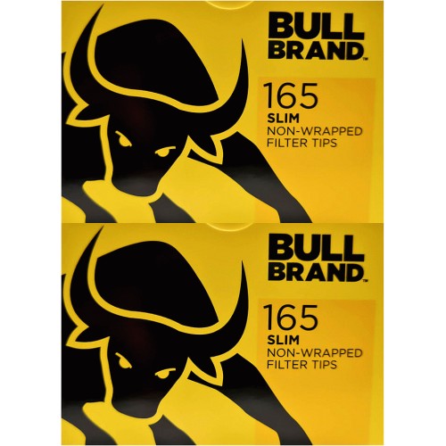 Bull Brand 165 Slim NonWrapped Filter Tips 2x165 Compare Prices