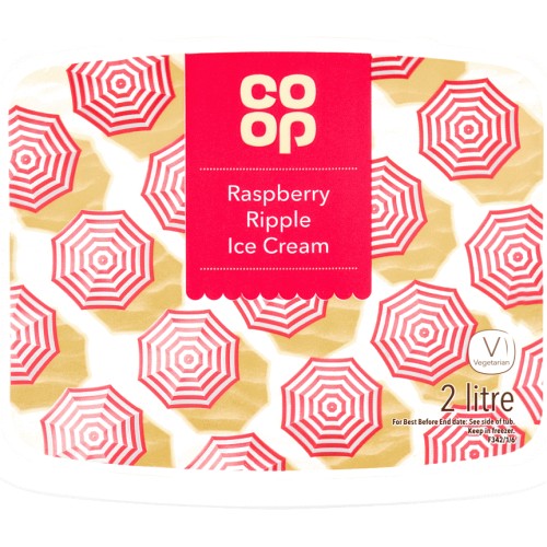 Kelly's Cornish Clotted Cream & British Raspberry Ripple Ice Cream